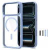 Tech-Protect Magmat MagSafe skaidrus dėklas, skirtas iPhone 17 Pro Max / 18 Pro Max - šviesiai mėlynas / permatomas