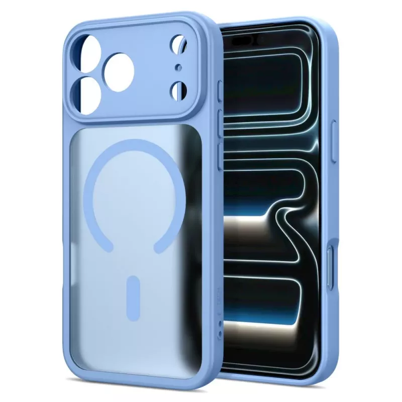 Tech-Protect BasicMag MagSafe dėklas, skirtas iPhone 17 Pro Max / 18 Pro Max, matinė šviesiai mėlyna