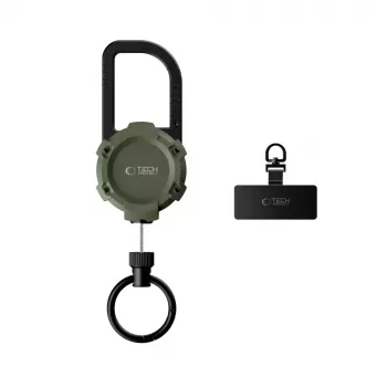 TECH-PROTECT ATH03 Urbanloop apsauginis laikiklis Apple AirTag, karinė žalia