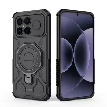 TECH-PROTECT TacticStand MagSafe dėklas, skirtas Xiaomi Poco F8 Ultra - juodas