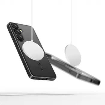 Tech-Protect Magflex MagSafe Galaxy S25 Edge dėklas, blizganti juoda