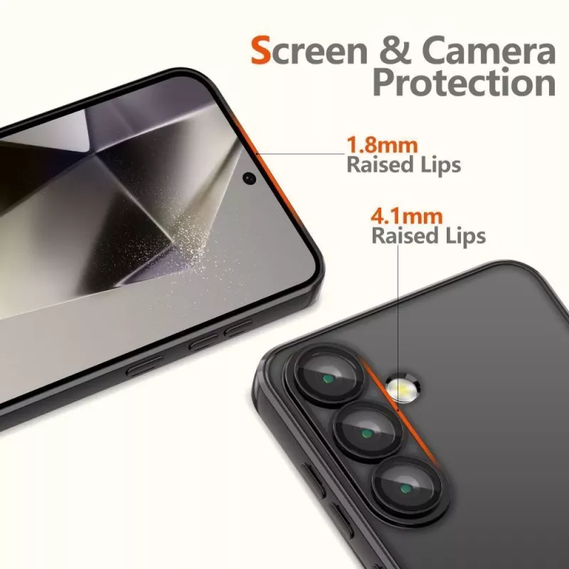 Tech-Protect Magflex MagSafe Galaxy S25 Edge dėklas, blizganti juoda