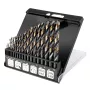 NEO TOOLS HSS-CNC metalo grąžtų rinkinys, 124°, Pro-Tec, 1,0–10,0 mm, 19 vnt.