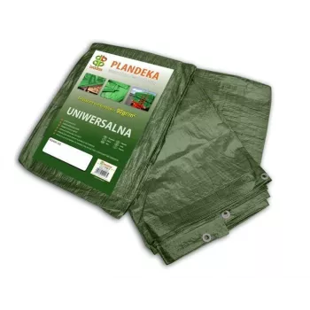 Bradas PL906/10 sunkiasvorė mėlyna polietileno brezentinė danga 12 x 10 m, 60 g/m², vandeniui atspari, UV atspari, sustiprinti kraštai su aliuminio kilpomis