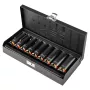 NEO TOOLS Impact Sockets 1/2 colio pavara, E10-E24 išorinis Torx, 9 vnt. rinkinys, CrMo