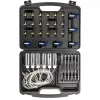 NEO TOOLS TOP-11-263 Common Rail purkštukų nuotėkio testerio rinkinys dyzeliniams varikliams, 6 cilindrų diagnostikos komplektas su adapteriais ir dėklu