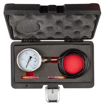 NEO TOOLS Turbocharger slėgio testeris (1-3 bar) | Analoginis matuoklis su 3 adapteriais