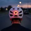 Vayox Speed blizgiai baltas LED dviračio šalmas, M dydis