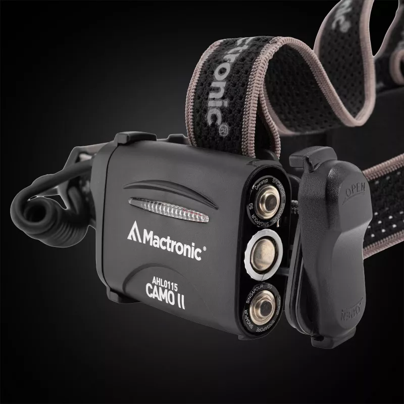 MacTronic Camo 2 AHL0115 prie galvos tvirtinamas žibintuvėlis
