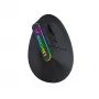 WOZINSKY WMG-1164 belaidė vertikali ergonomiška žaidimų pelė 3600 DPI RGB juoda
