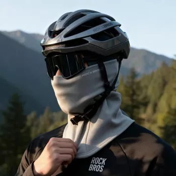 ROCKBROS LF25949 balaklava Elastic Velvet, pilkos spalvos