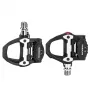 Rockbros P602 SPD-SL suderinami bekablių pedalai plento dviračiams - juodi