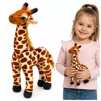 LEAN TOYS pliušinė žirafa minkštas glaustymosi žaislas 30 cm