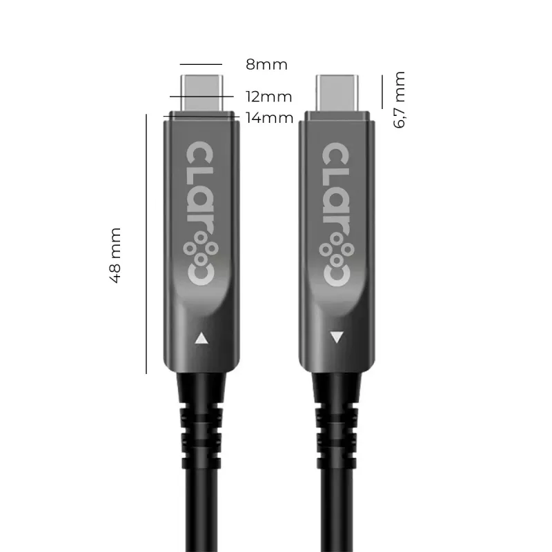 Claroc Active USB-C laidas 4K@60Hz 60W 7m