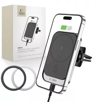 Tech-Protect Magmat MagSafe galinė danga, skirta Samsung Galaxy S24 Ultra - juoda