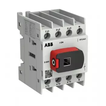 ABB OTOT25G1-4BSN2Plus 25 A 4 polių jungiklis-atjungiklis, G1 rėmelio dydis