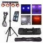 LIGHT4ME LED BAR COB PAR 4x30W RGB LED PAR su stovu ir dangteliu