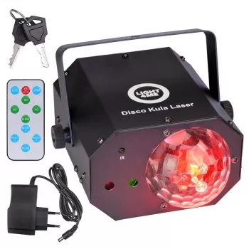LIGHT4ME DISCO SPHERE LASER kelių efektų LED šviesos efektas