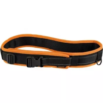 Fiskars 1003626 Functional Form diržas įrankiams su greito atsegimo sagtimi, reguliuojamas iki 120 cm, patvarus vandenį atstumiantis poliesteris, daug kišenių ir kilpų, juoda/oranžinė