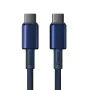 Baseus Tungsten Gold USB-C į USB-C laidas 100W PD 1m mėlynas