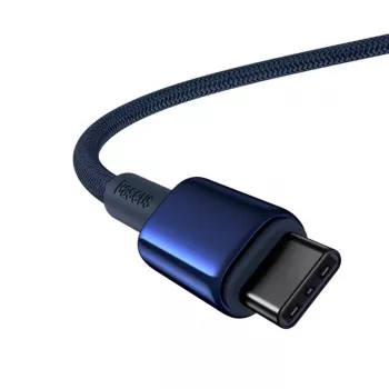 Baseus Tungsten Gold USB-C į USB-C laidas 100W PD 1m mėlynas