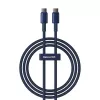 Baseus Tungsten Gold USB-C į USB-C laidas 100W PD 1m mėlynas