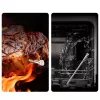 METAPEN Meatmeet X Pro Bluetooth/Wi-Fi mėsos termometras su programėle kepsninei, orkaitei, rūkyklai - juodas