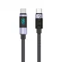 ORICO LDC2C USB-C į USB-C PD 100W laidas su LED galios indikatoriumi, 480 Mbps, 3 m, juodas
