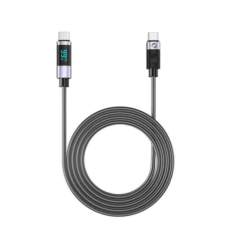 ORICO LDC2C USB-C į USB-C PD 100W laidas su LED galios indikatoriumi, 480 Mbps, 3 m, juodas