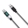 ORICO LDC2C USB-C į USB-C PD 100W laidas su LED galios indikatoriumi, 480 Mbps, 3 m, juodas