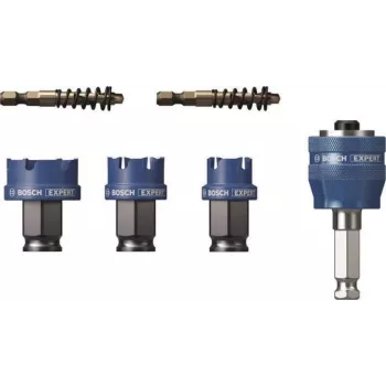 Bosch 2608901963 Progressor for Wood and Metal 7 dalių skylėtųjų pjūklų rinkinys su Power Change Plus adapteriu ir HSS-G grąžtu