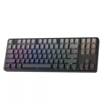 Redragon StarBlade K707SP-RGB-PRO mechaninė žaidimų klaviatūra, raudoni jungikliai, per klavišą RGB, pilno dydžio, laidinė USB, nuimama riešo atrama, juoda