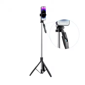 XO SS15 Bluetooth asmenukių lazdelė-trikojis, 180 cm, juoda