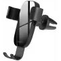 XO C37 automobilinis oro ventiliacijos gravitacinis telefono laikiklis, juodas
