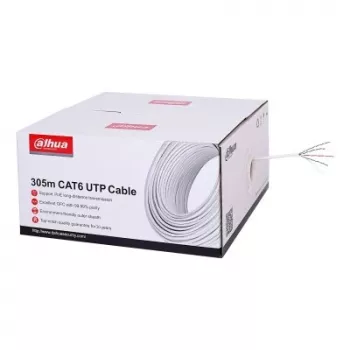 DAHUA PFM923I-6UN-C CAT6 UTP ričių kabelis 305 m baltas