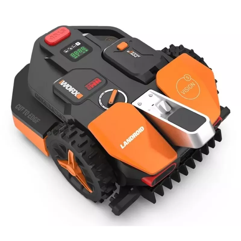 Worx Landroid WR202E robotinė vejapjovė su išmaniąja navigacija, 250 m², Cut-to-Edge, 20-50 mm, Wi-Fi ir Bluetooth, lietaus jutiklis, 20V PowerShare