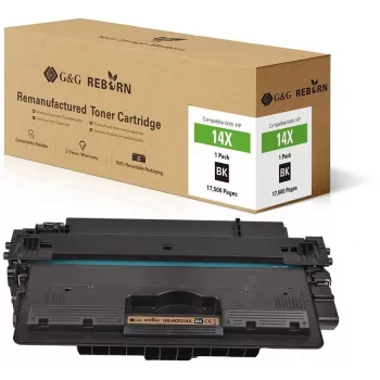 G&G Reborn perdirbtas juodos spalvos tonerio kasetė HP 14X (CF214X) – 17 500 puslapių