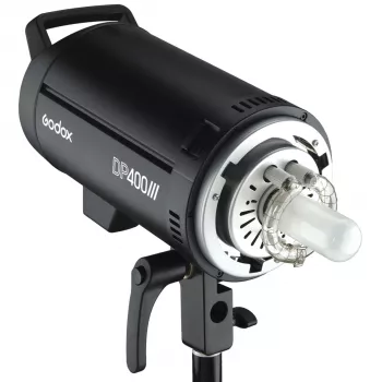 Godox DP400III 400Ws studijinė blykstė su 150W modeliavimo lempa, Bowens laikikliu, 2.4G X sistema