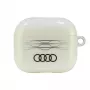 Audi IML Geometric Pattern AirPods 3 dėklas baltas AU-IMLAP3-A6/D3-WE