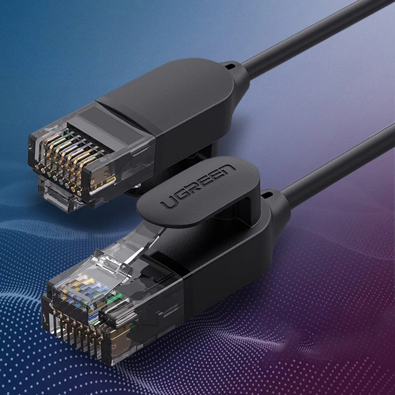 UGREEN NW122 Cat.6A UTP Ethernet laidinis kabelis RJ45, 5 m, juodas