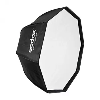 Godox SB-UBW95 95 cm aštuonkampis skėčio tipo softbox su Bowens laikikliu, sidabriniu vidumi, difuzoriais ir nešiojimo krepšiu