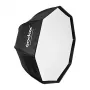 Godox SB-UBW95 95 cm aštuonkampis skėčio tipo softbox su Bowens laikikliu, sidabriniu vidumi, difuzoriais ir nešiojimo krepšiu