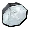 Godox SB-UBW95 95 cm aštuonkampis skėčio tipo softbox su Bowens laikikliu, sidabriniu vidumi, difuzoriais ir nešiojimo krepšiu