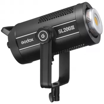 Godox SL200III 200W dienos šviesos LED vaizdo šviesa su Bowens laikikliu, 5600K, CRI 96+, TLCI 97+, programėlės valdymas, tylus ventiliatorius, 11 FX efektų