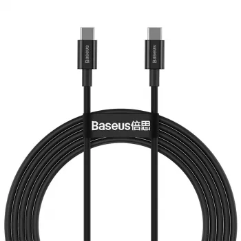 Baseus CATYS-C01 USB-C į USB-C 100W PD greitojo įkrovimo laidas, 2 m, juodas