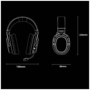 AWEI AT36 belaidės ausinės per ausį su mikrofonu, Bluetooth 5.4, juodos spalvos