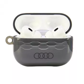 Audi IML geometrinio rašto AirPods Pro 2 dėklas, pilkas