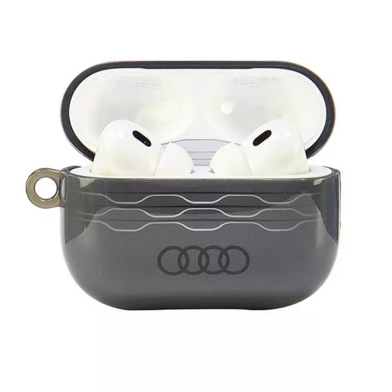 Audi IML geometrinio rašto AirPods Pro 2 dėklas, pilkas