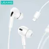 USAMS EP-41 MAX Lightning įdedami stereo ausinių komplektas baltas