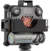 Zhiyun M20 Combo 20W dviejų spalvų LED vaizdo šviesos rinkinys su RGB, mini trikojis, difuzorius, grotelės, barndoors